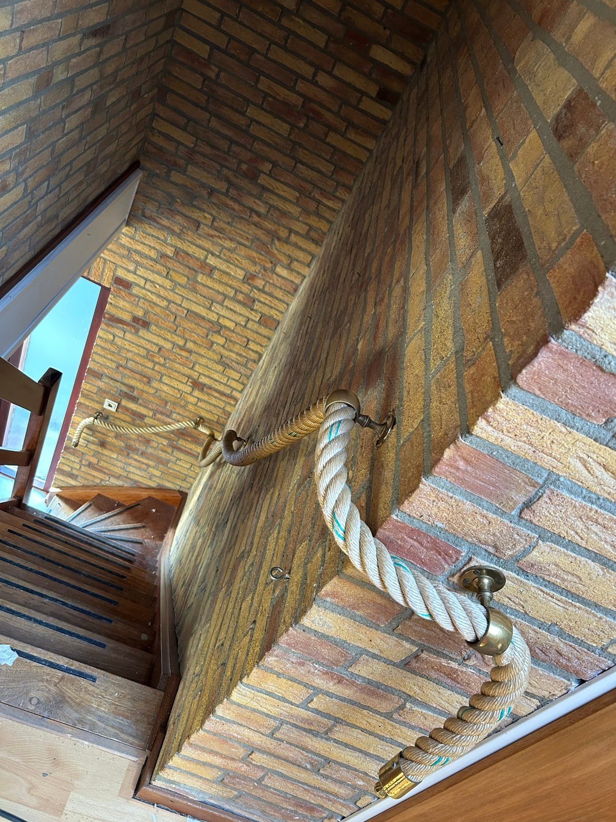 Decoratieve touwleuning voor trap of muur, Ophalen, Gebruikt, 4 meter of meer