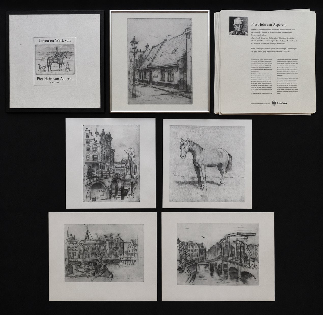 Piet Hein van Asperen - Leven en Werk van - 34 tekeningen, Gelimiteerde oplage, Ophalen of Verzenden, Overige onderwerpen, Overige techniek