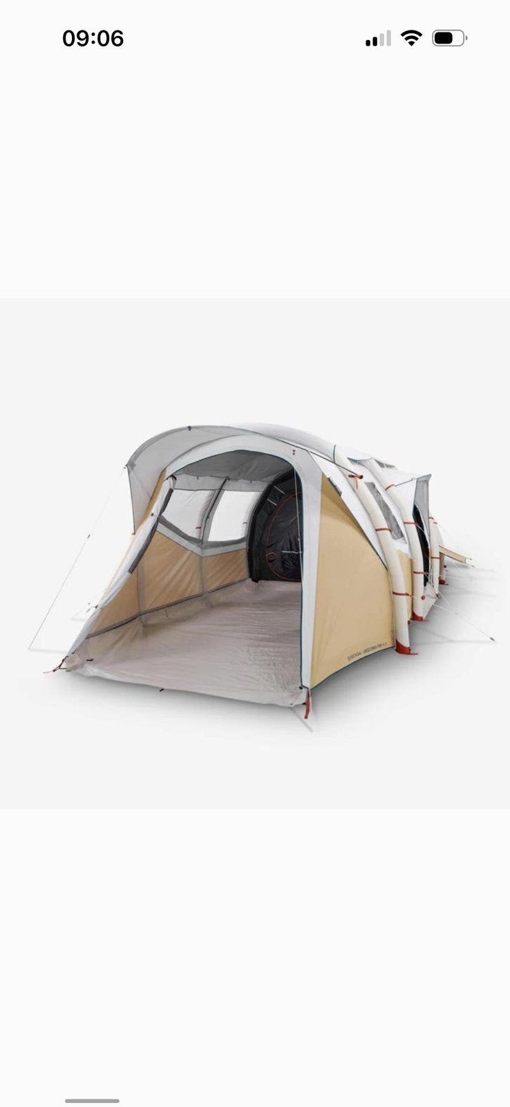 Decathlon 6 pers. tent. Fresh @ black slaapcabines, Caravans en Kamperen, Tenten, Ophalen of Verzenden, Zo goed als nieuw, Tot en met 6
