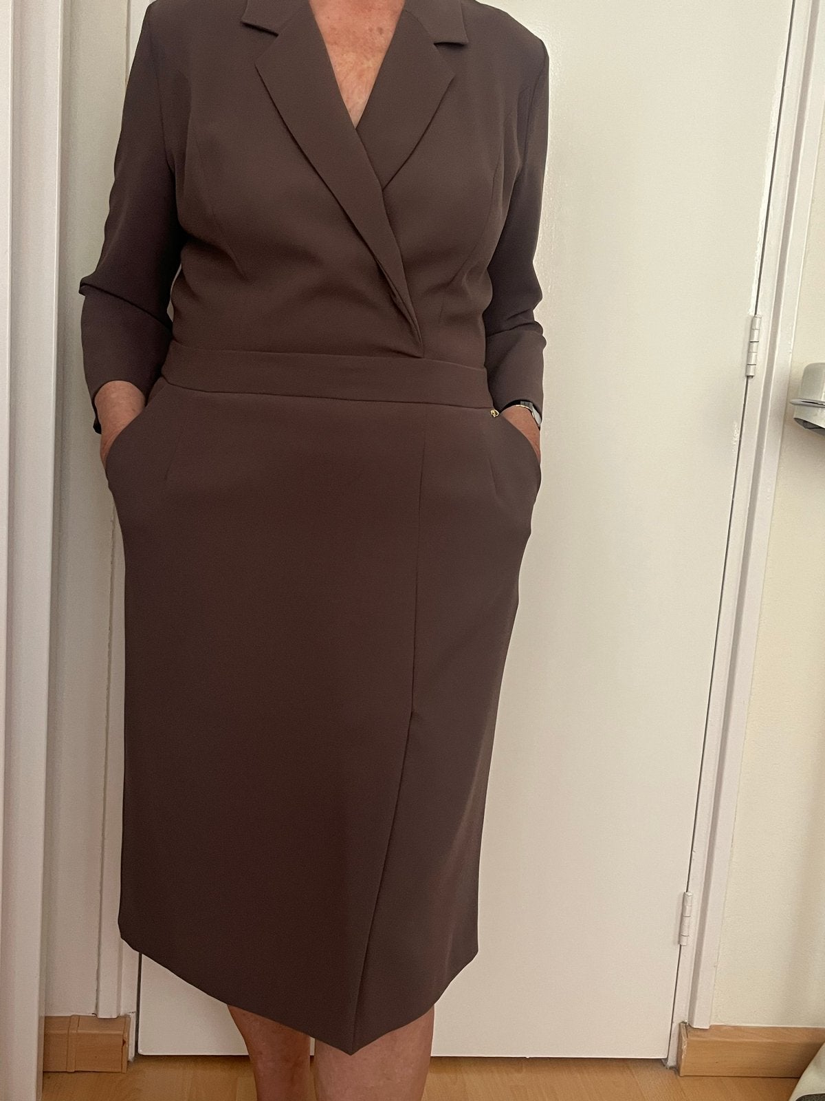 Prachtige aubergine jurk van La Dress, maat XL, Paars, Maat 46/48 (XL) of groter, Ophalen of Verzenden, Zo goed als nieuw