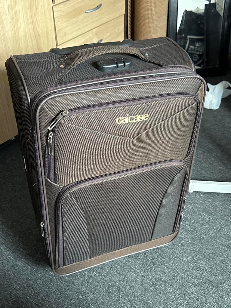 Handige reiskoffer met wieltjes en slot - Caicase, Overige materialen, Gebruikt, 50 tot 60 cm, Slot