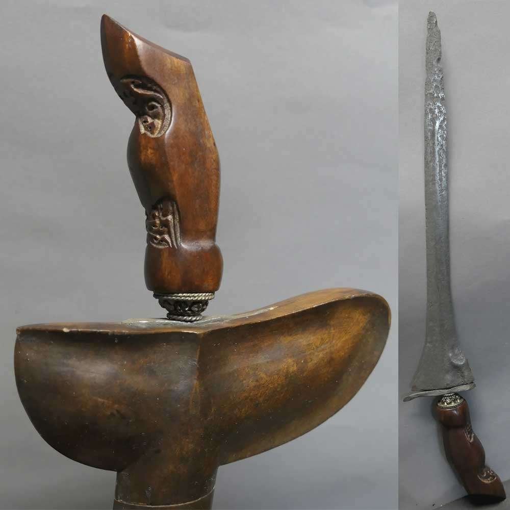 Keris Sudjen Ampel KZ1 Semar greep Yogyakarta Java Indonesie, Antiek en Kunst, Ophalen of Verzenden