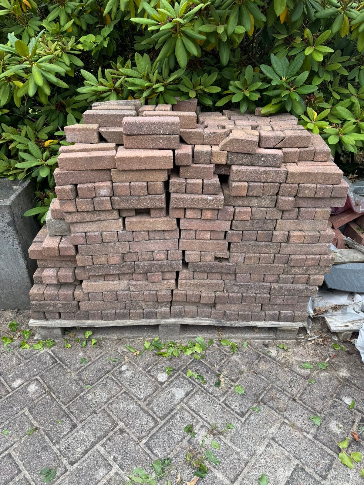 Ongv 15 m2 klinkers. Zelf ophalen in een keer, Tuin en Terras, Tegels en Klinkers, Ophalen, Gebruikt, Klinkers, 10 m² of meer