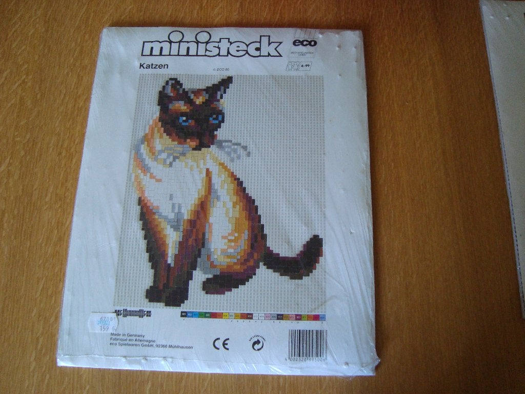 Ministeck grondplaat met voorbeeld poes nieuw, Ophalen of Verzenden, Nieuw, (Grond)plaat