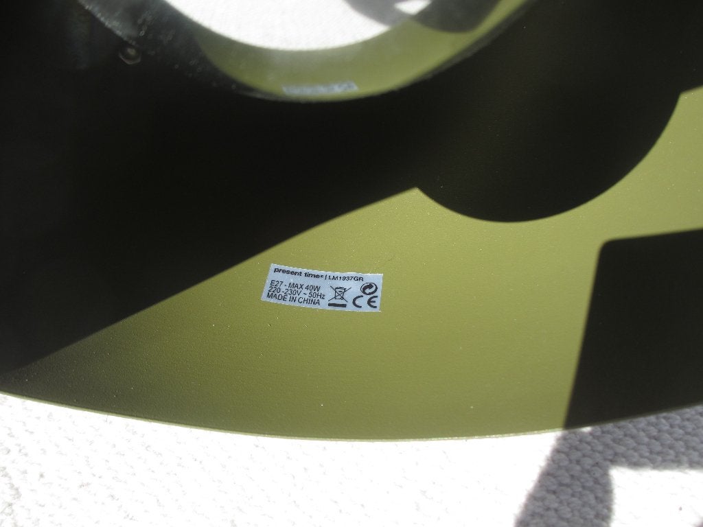 Tafellamp Present Time Ball XL groen mat, Overige merken, Groen, 25 cm, Met schakelaar