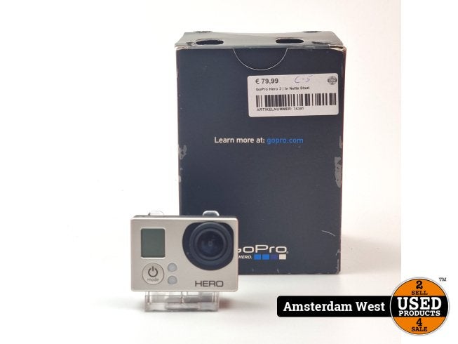GoPro Hero 3 | In Nette Staat, GoPro, Zo goed als nieuw, Support@gopro.com, 3025 Clearview Way
San Mateo, CA 94402
USA