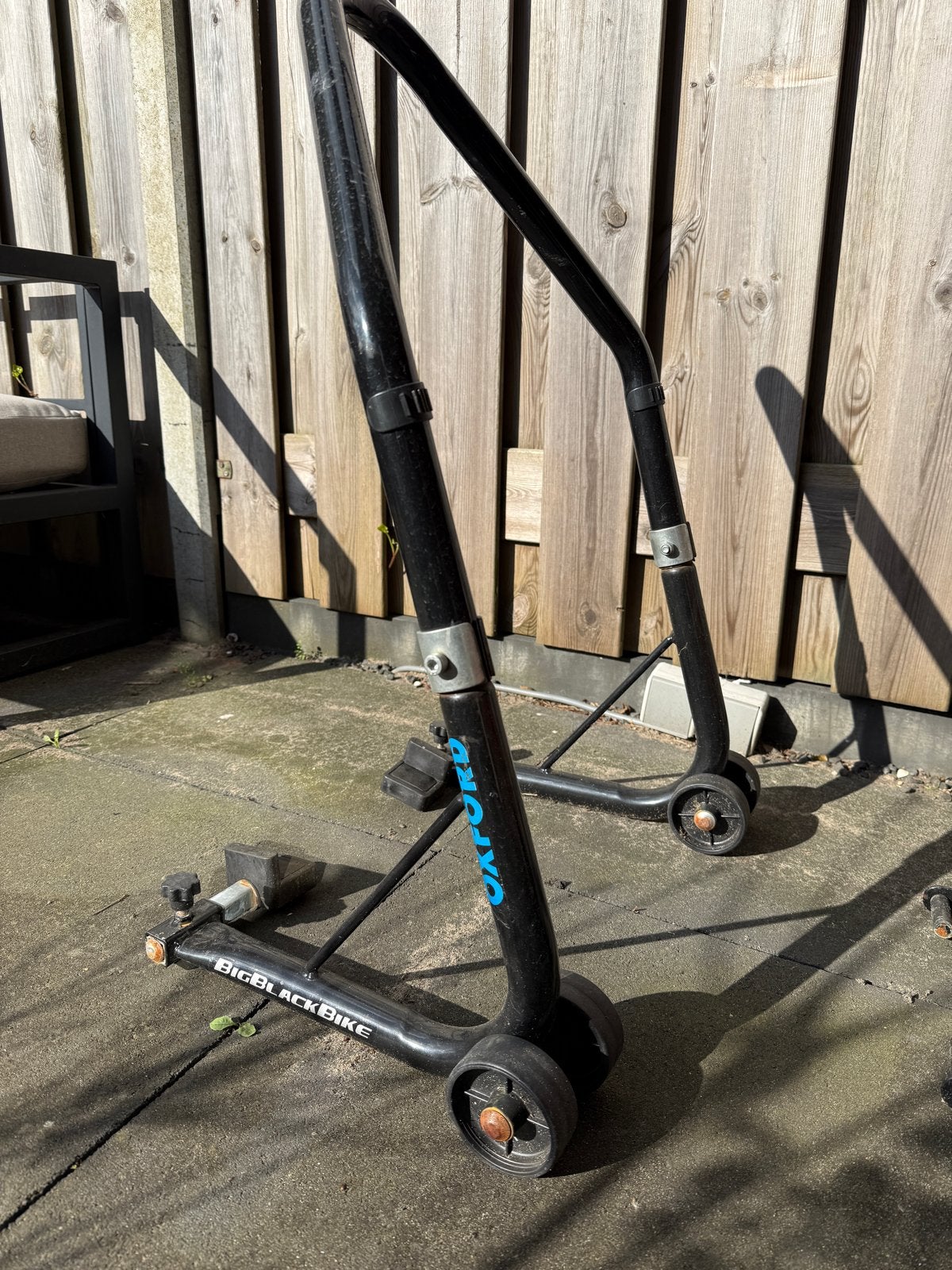 Oxford Big Black Bike Motorstandaard, Ophalen of Verzenden, Gebruikt