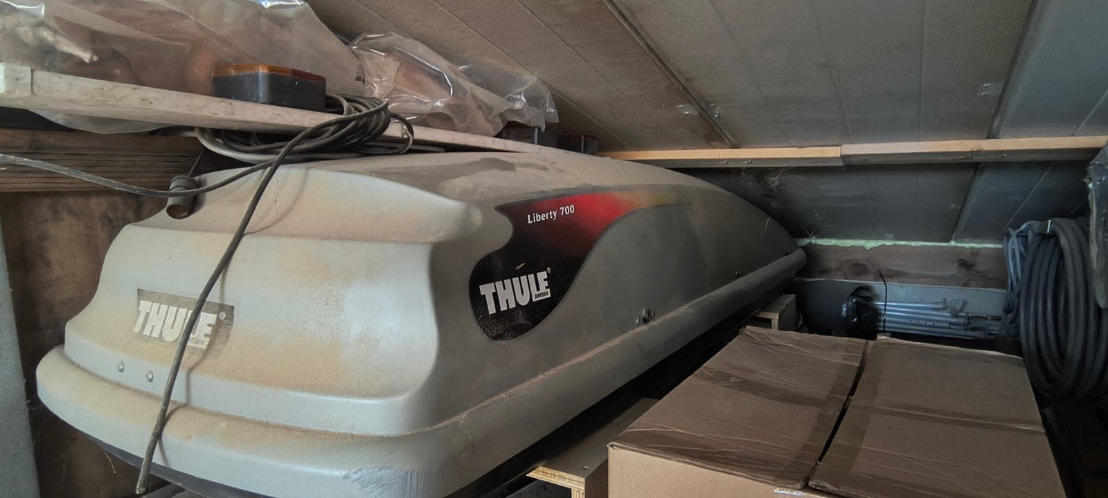 Thule dakkoffer Liberty 700, Auto diversen, Dakkoffers, Ophalen, Gebruikt