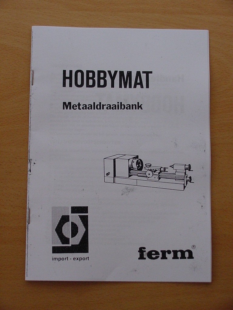 Hobbymat MD 65 + BFE 65 instruktie handleidingen, Ophalen of Verzenden, Metaaldraaibank