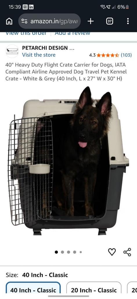 Reisbench grote hond, Dieren en Toebehoren, Ophalen