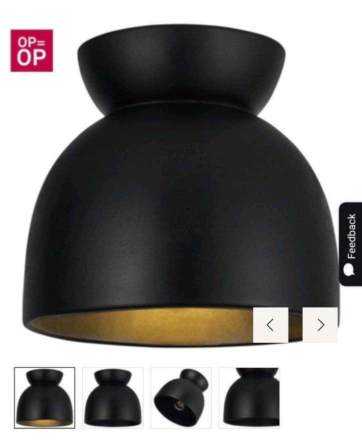 Plafondlamp Karwei, Ophalen, Zwart, E27 (groot), Zo goed als nieuw