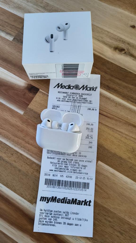 Apple AirPods 3 met garantie tot dec 2027 Zo goed als nieuw, Telecommunicatie, Mobiele telefoons | Oordopjes, Ophalen of Verzenden