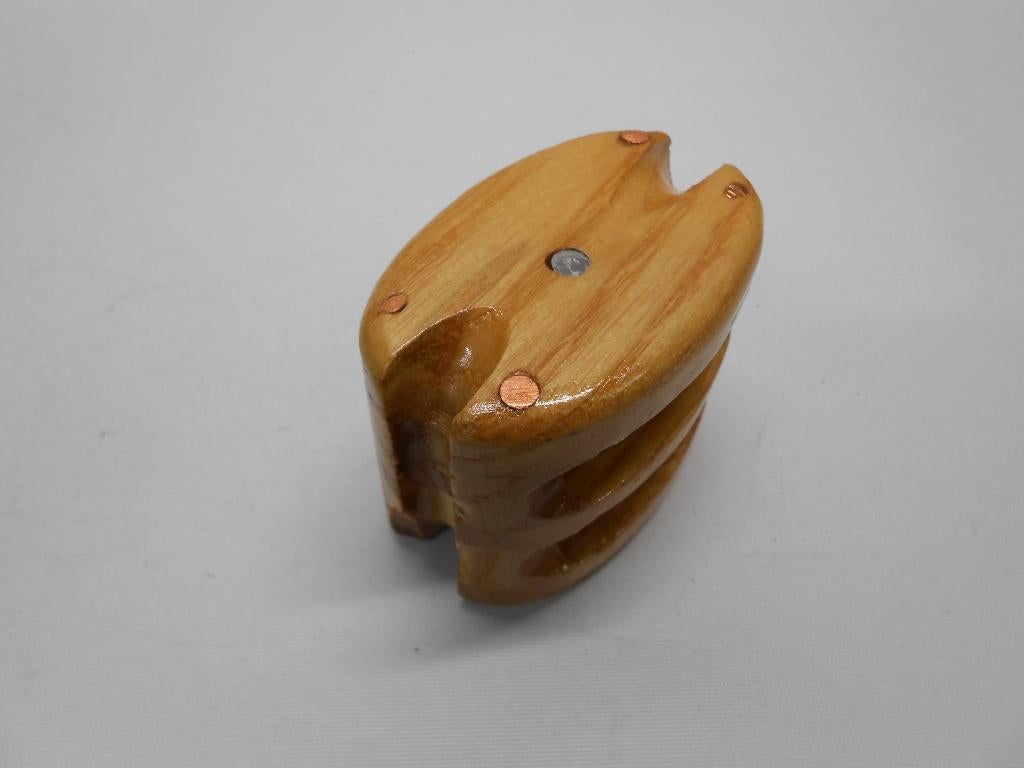 Houten Blokken / Katrollen Stropblokken dubbelschijfs 8-10mm, Watersport en Boten, Ophalen of Verzenden, Nieuw, Lijn of Blok