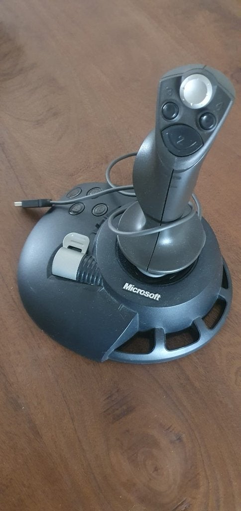 Microsoft SideWinder Precision 2 Joystick X05-63511 Zwart, Ophalen, Zo goed als nieuw, Microsoft