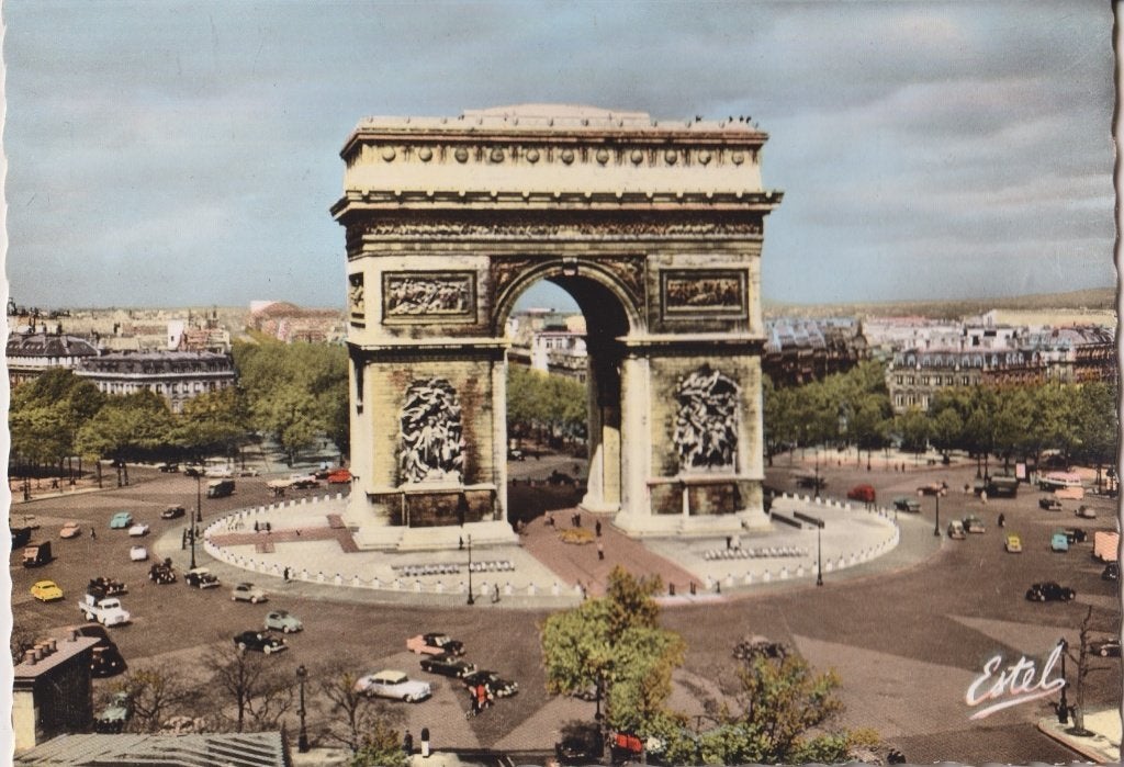 Frankrijk Parijs Arc de Triomphe Place de l'Etoile, Verzenden, 1960 tot 1980, Ongelopen, Gebouw