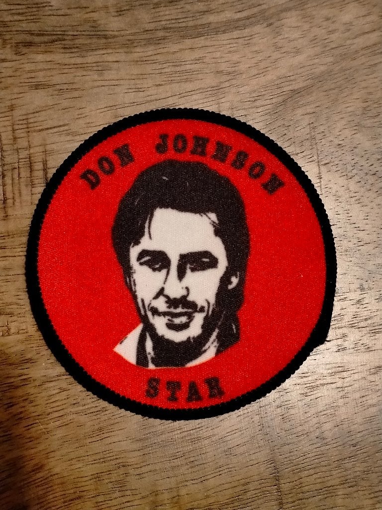 Don Johnson Star Miami Vice acteur tv serie patch embleem 1, Verzamelen, Verzenden, Nieuw