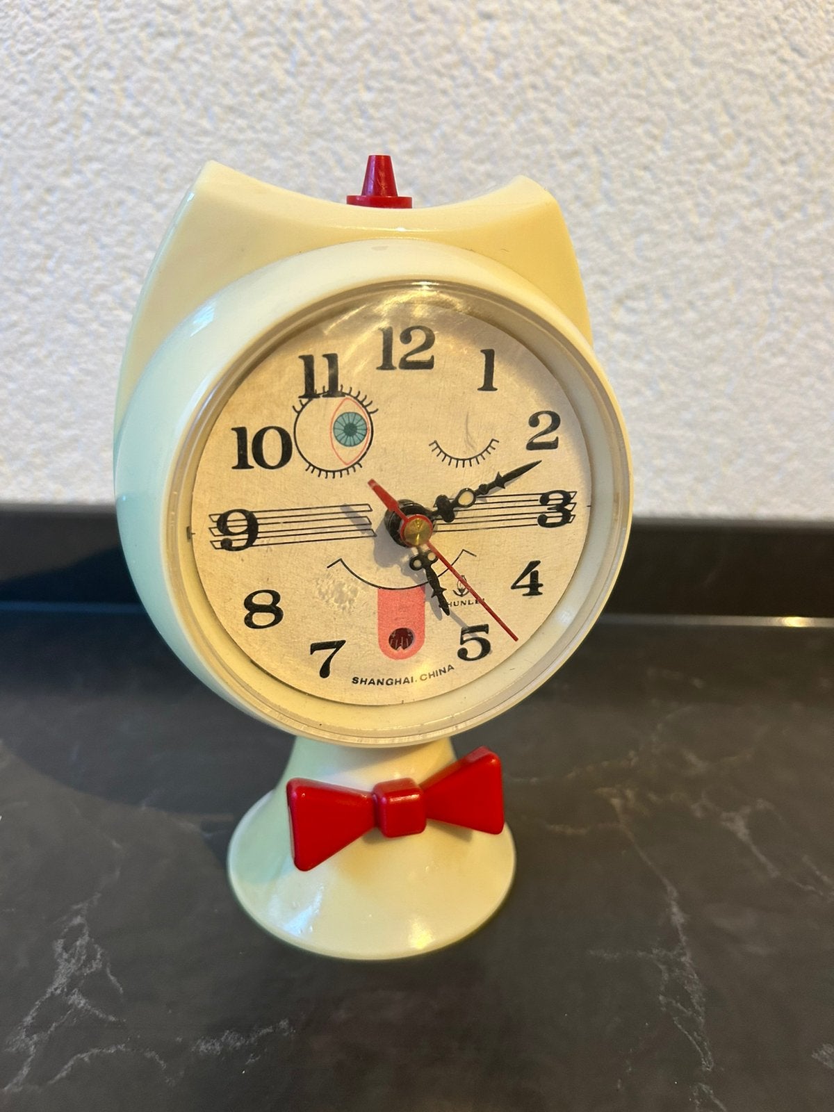 Vintage Chunlei cat clock, Ophalen of Verzenden