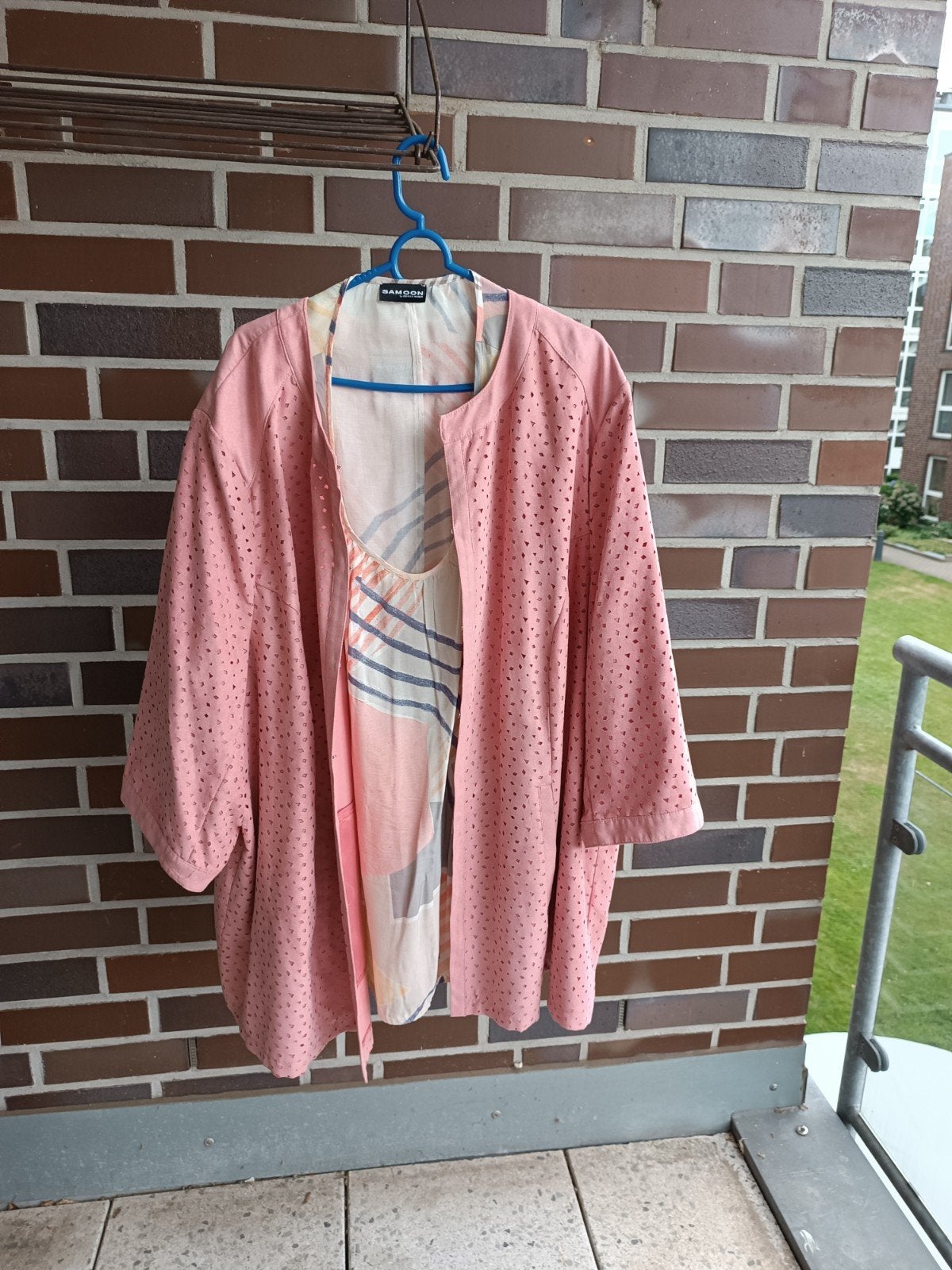 Roze geperforeerd vest van Samoon + shirt - schat maat 50, Kleding | Dames, Trui of Vest, Ophalen of Verzenden, Roze, Samoon