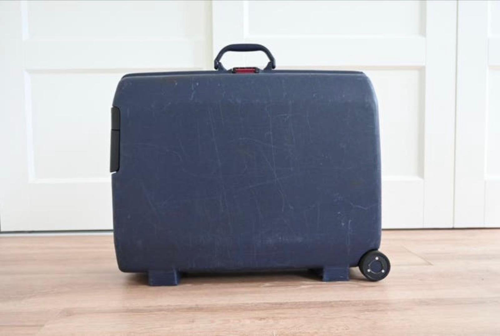 Samsonite Koffer 65L Donkerblauw met 2 Wielen en Cijferslot, Hard kunststof, Zo goed als nieuw, 70 cm of meer, Wieltjes