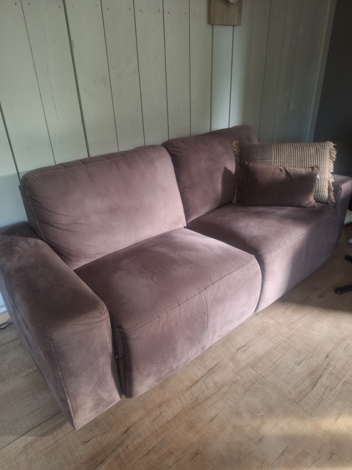 Bankstel 2x2 zits, Ophalen, 75 tot 100 cm, Zo goed als nieuw, Stof