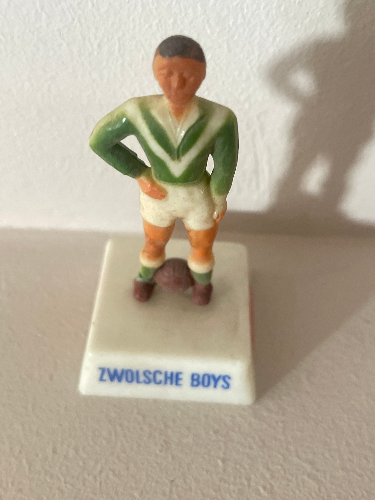 Vintage Coca-Cola pec Zwolle Voetballer Figuur, Ophalen of Verzenden, Gebruikt