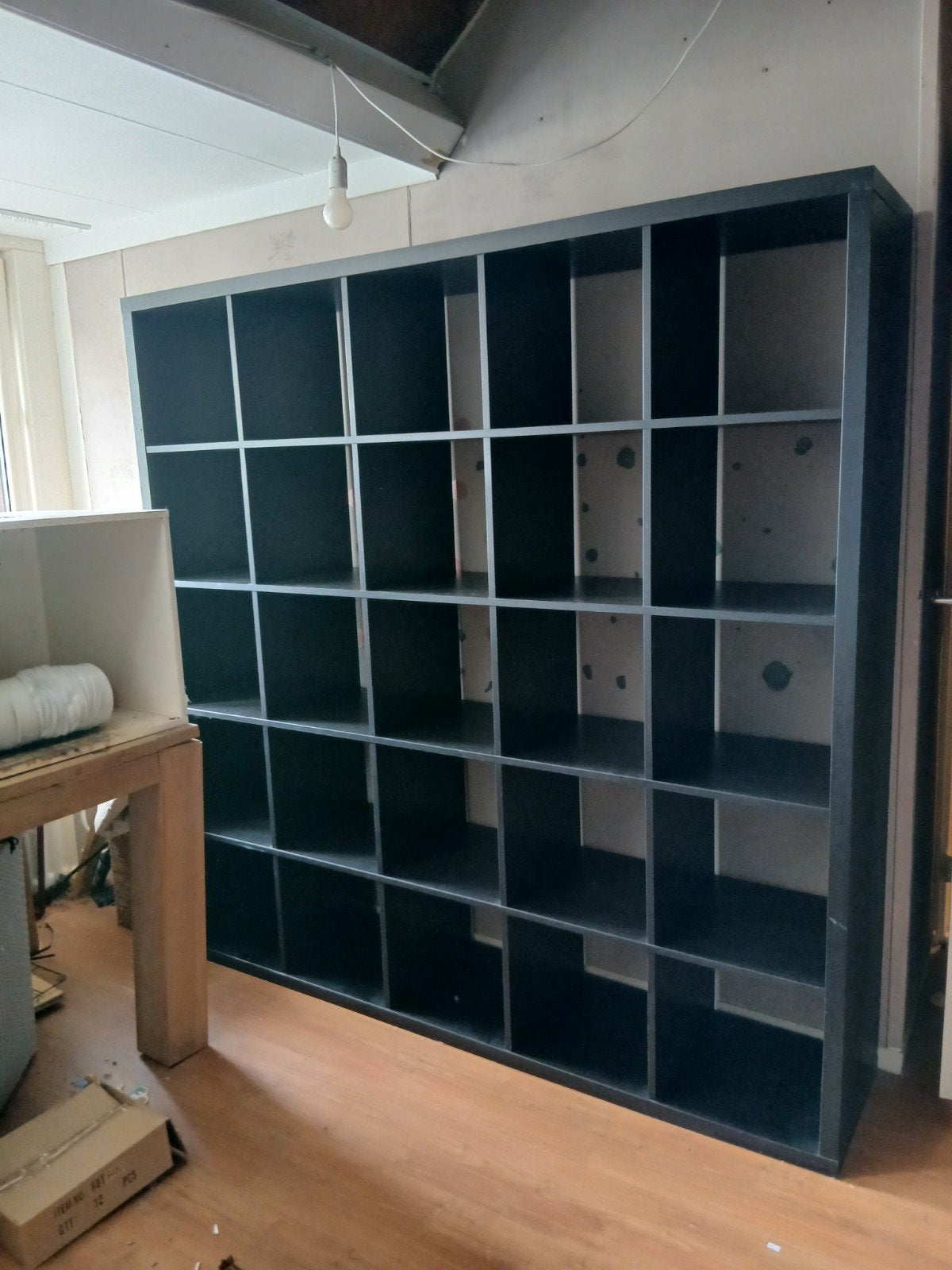 IKEA Kallax vakkenkast 4x4 - Zwart, Huis en Inrichting, Kasten | Boekenkasten, Ophalen, Met plank(en), 100 tot 150 cm, Modern, Scandinavisch