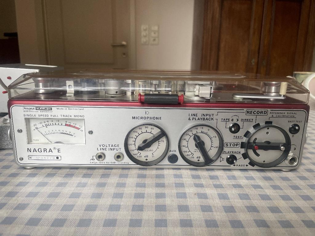 Nagra E met toebehoren, Audio, Tv en Foto, Bandrecorders, Ophalen, Bandrecorder, Met stofkap