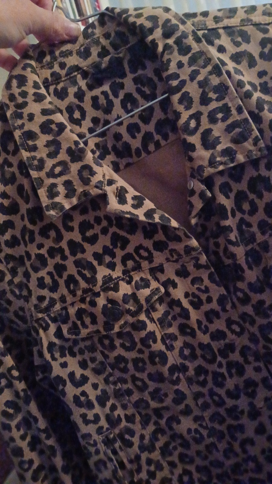 leuk jasje panter animal print maat:L, Ophalen of Verzenden, Zo goed als nieuw, Maat 38/40 (M), Blauw