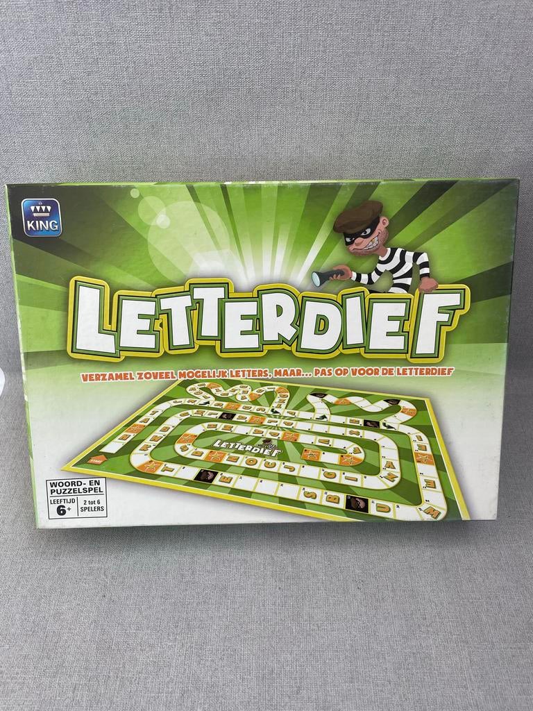 Letterdief: Spannend woord- en puzzelspel voor jong en oud, Drie of vier spelers, Ophalen of Verzenden, Gebruikt