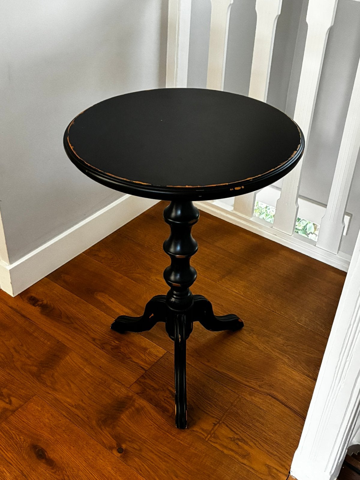 Mooie zware bijzettafel, Minder dan 55 cm, Rond, Zo goed als nieuw, Ophalen