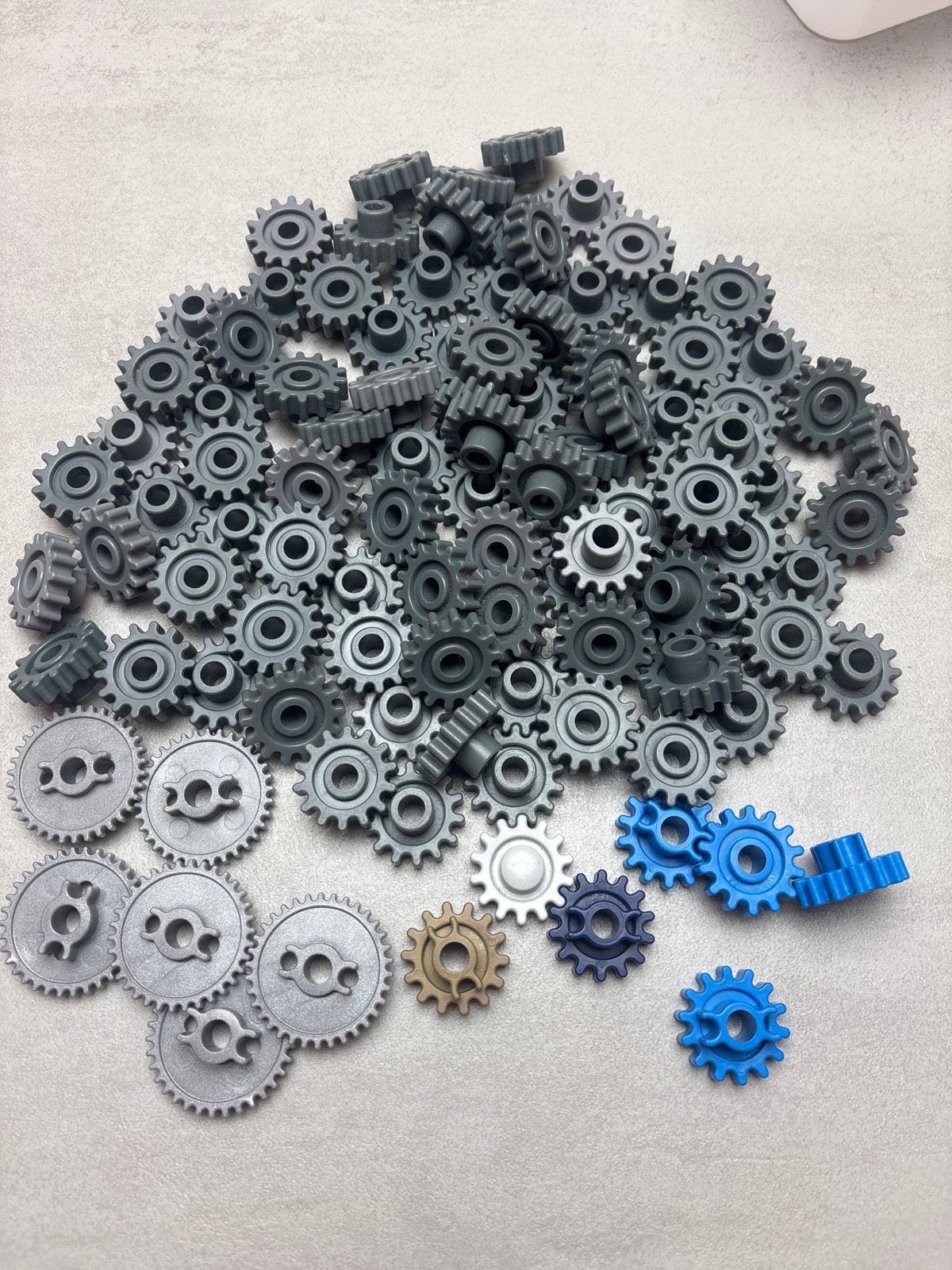 103x K'nex tandwielen diverse maten en kleuren, Ophalen of Verzenden, Gebruikt, K'nex
