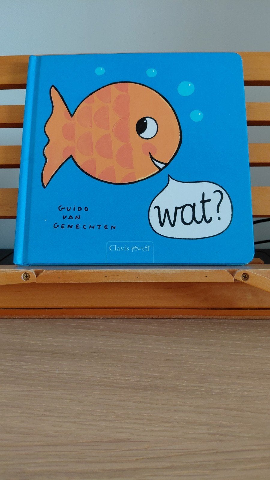 Wat? - Guido van Genechten (Clavis Peuter), Boeken, Gelezen, Jongen of Meisje, Ophalen of Verzenden, 4 jaar