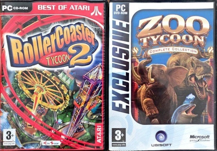 Zoo Tycoon Complete Collection & RollerCoaster Tycoon 2, Gebruikt, 1 speler, Ophalen of Verzenden, Vanaf 3 jaar