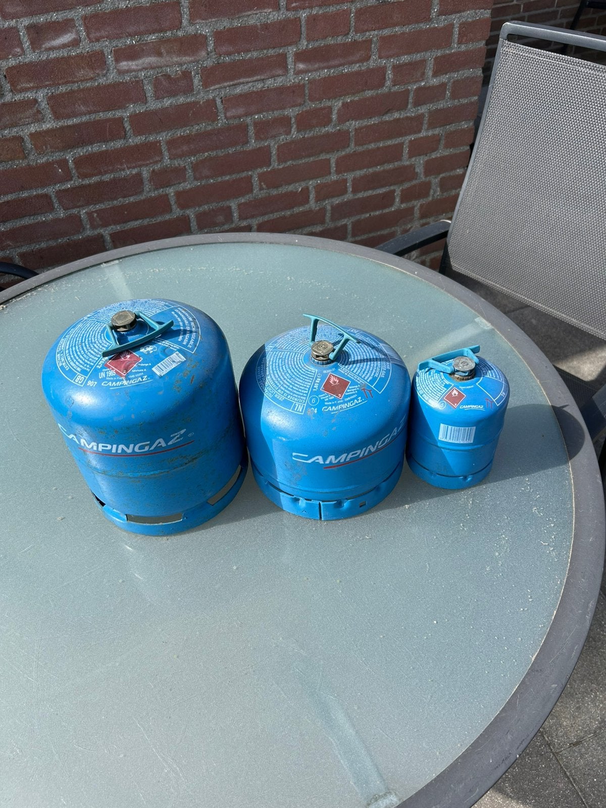Campingaz flessen leeg, Ophalen, Gebruikt