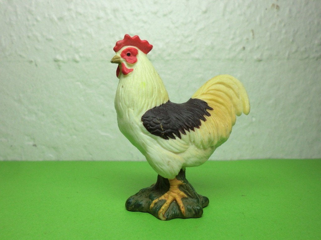 Schleich 13127 bonte haan, dierfiguur, Verzamelen, Dierenverzamelingen, Verzenden, Gebruikt, Boerderijdier, Beeldje of Figuurtje