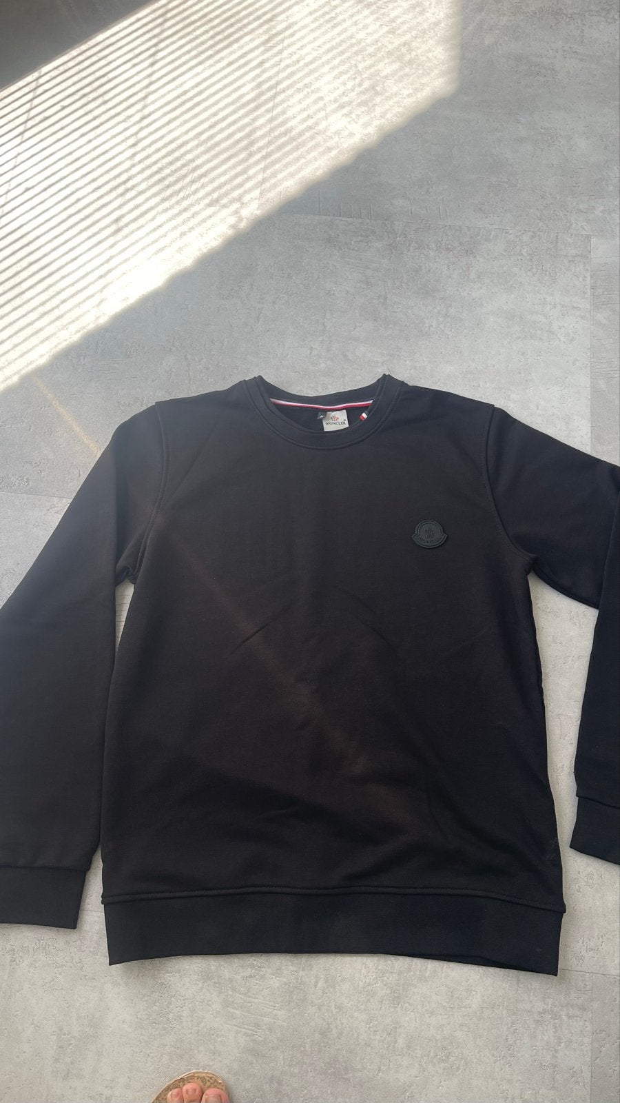 Moncler Trui Zwart Maat M, Ophalen, Gedragen, Maat 48/50 (M), Zwart