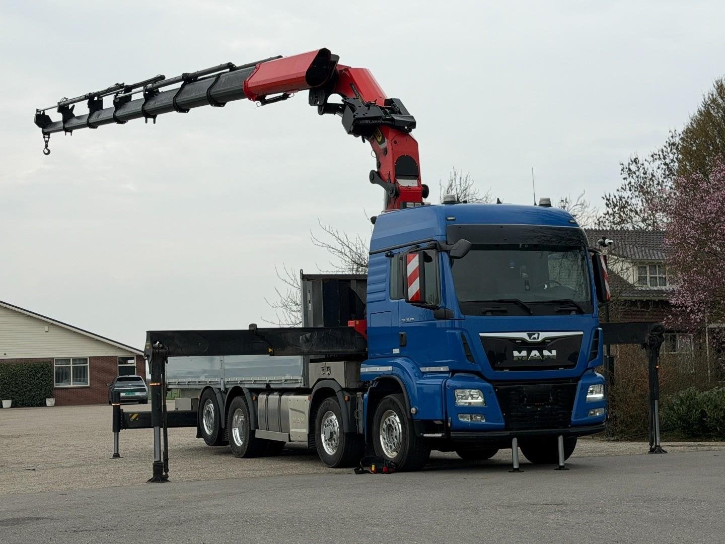 MAN TGS 35.510 8x2!EURO 6 PALFINGER 58002 TEC LIER!TOP!2021!, Euro 6, 510 pk, Blauw, Bedrijf