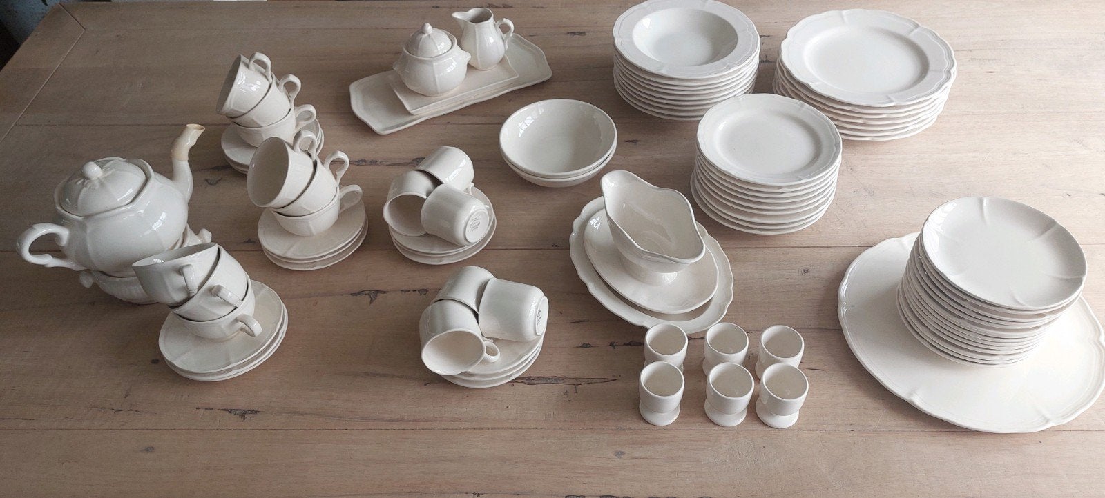 Servies Zeller Fayencerie -  Roomwit, Ophalen, Porselein, Overige stijlen