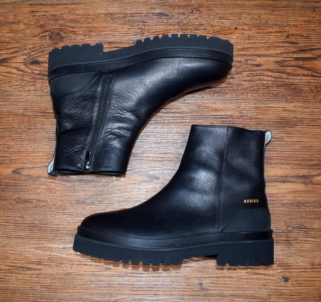 NUBIKK - stoere leren Boots Black - maat 44, Nubikk, Zwart, Boots, Nieuw