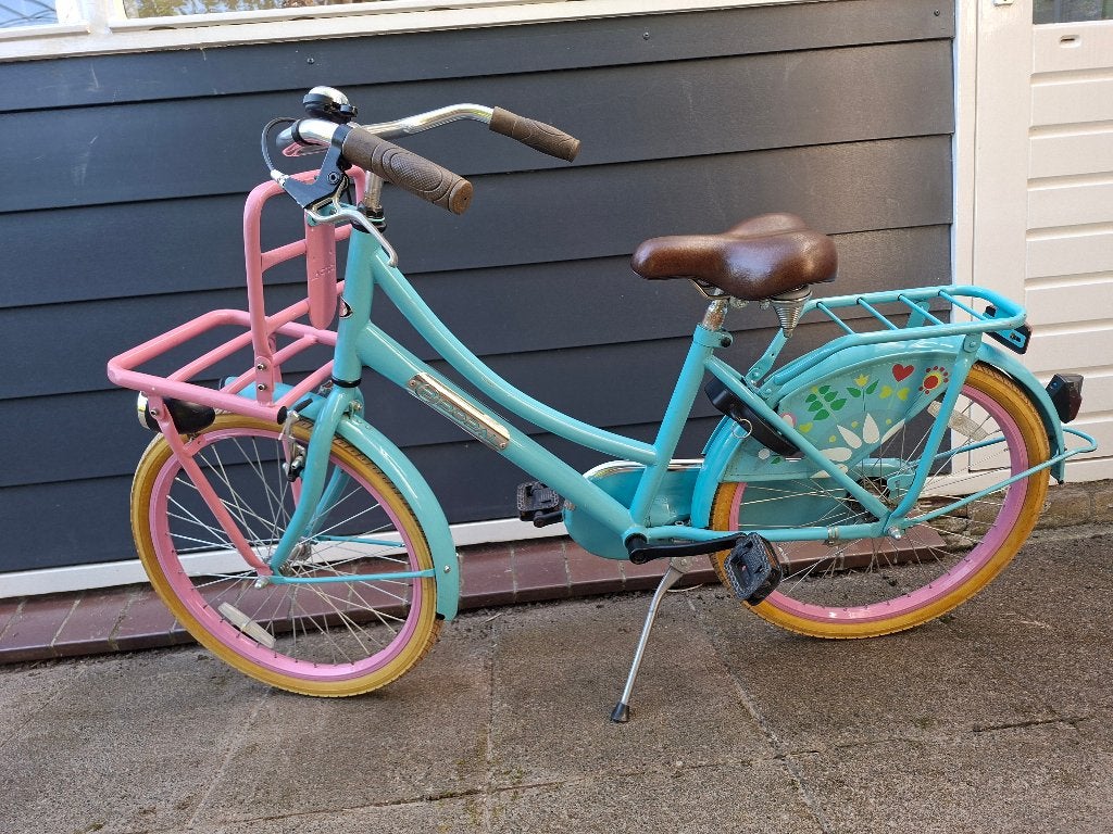 Kinderfiets Popal Daily Dutch basic transportfiets 22 inch, Ophalen, Terugtraprem, 22 inch, Gebruikt