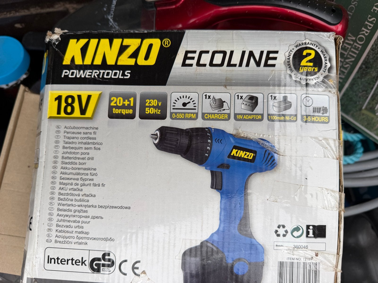 Kinzo Ecoline 18V Accuboormachine - Nieuw in doos