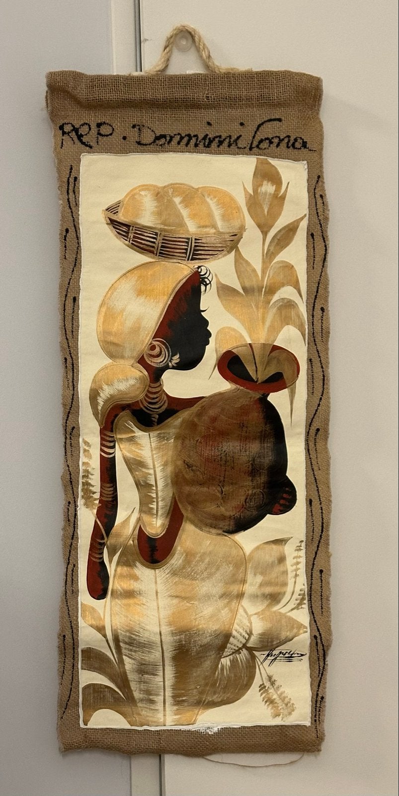 Decoratieve kunst uit de Dominicaanse Republiek, Overige stijlen, Doek, Portret of Personen, Ophalen of Verzenden