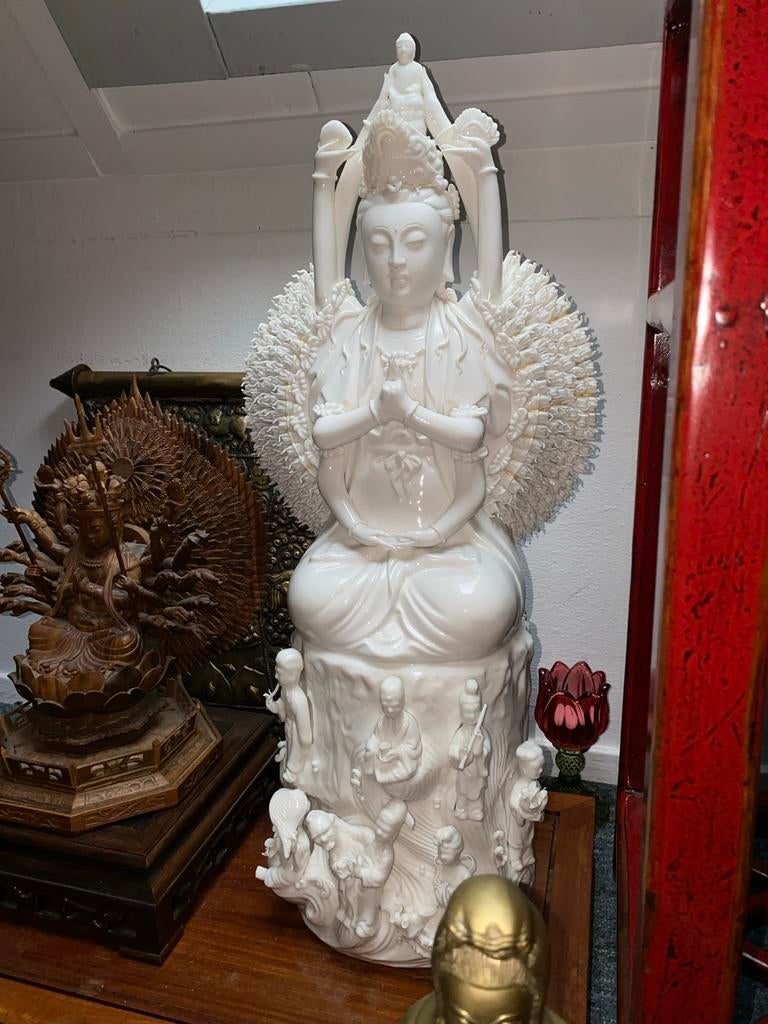 Chinees Guanyin porseleinen beeld, 57 cm hoog, Ophalen