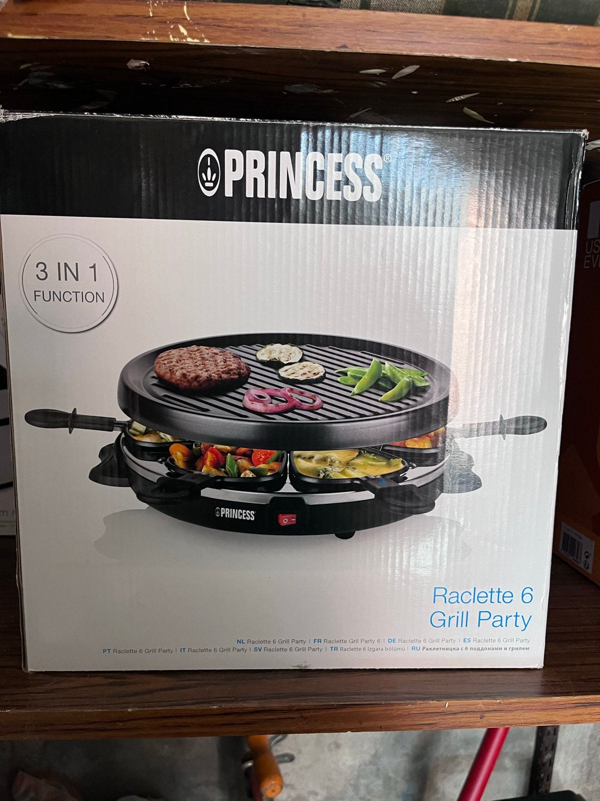 Princess Raclette 6 Grill Party - 3-in-1 Functie, Ophalen, Nieuw