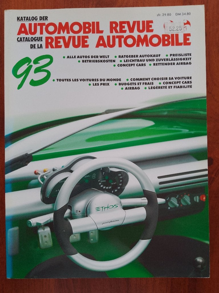 Revue Automobile / Automobil Revue 1993, Ophalen of Verzenden, Nieuw, Algemeen