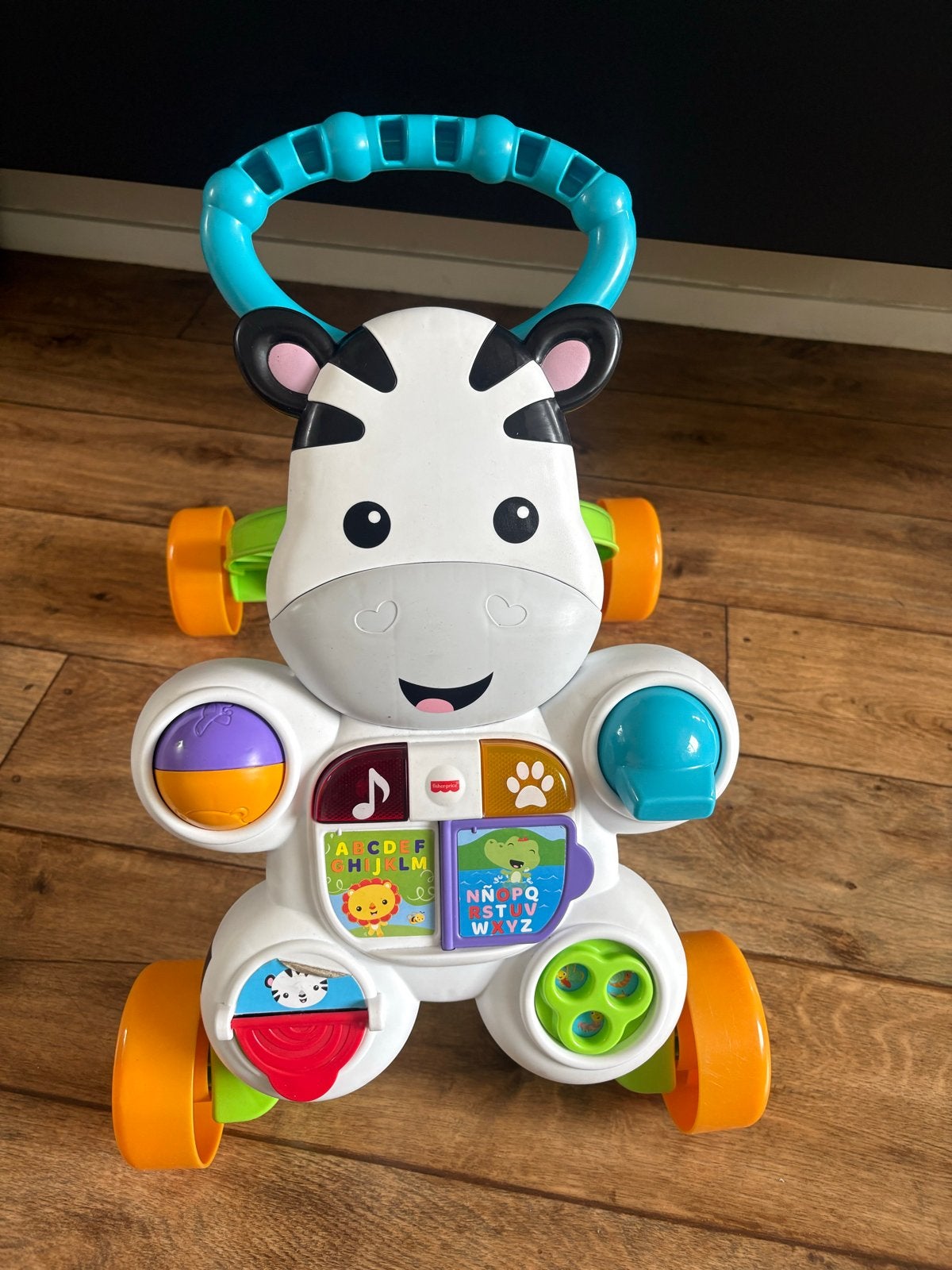 Fisher-Price Zebra Loopwagen - Interactief Speelplezier, Kinderen en Baby's, Speelgoed | Fisher-Price, Ophalen, Zo goed als nieuw