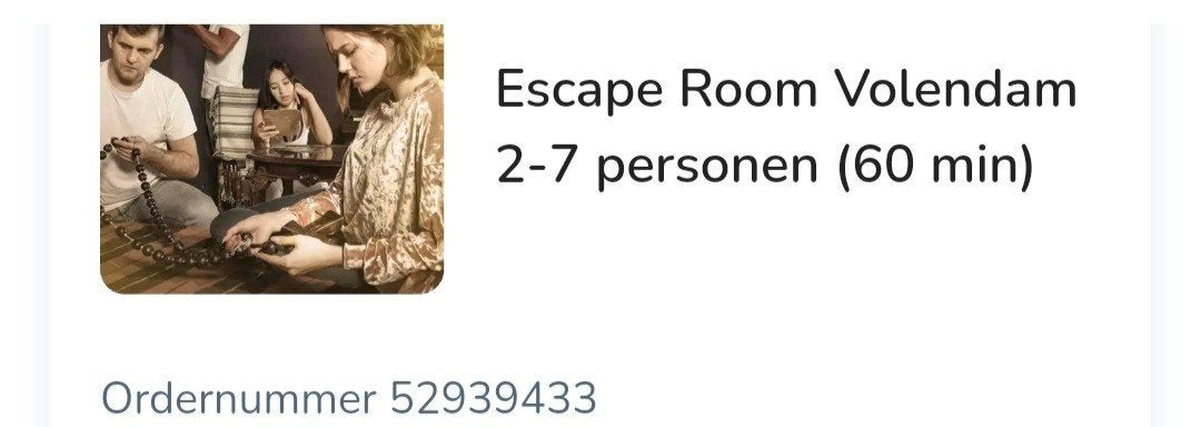 2x kortings voucher escape room volendam, Drie personen of meer, Kortingsbon, Overige typen