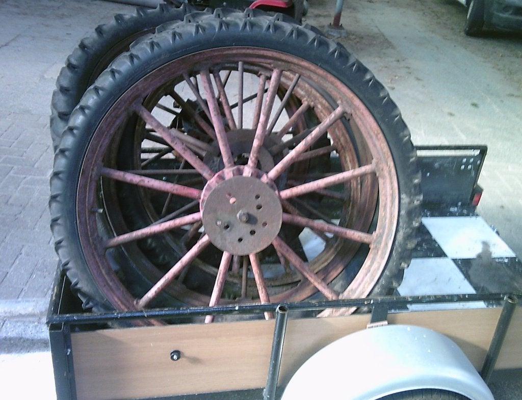 4x Karrewielen 4.00 & 5.00x36inch AM FARMER CONTINENTAL, Ophalen