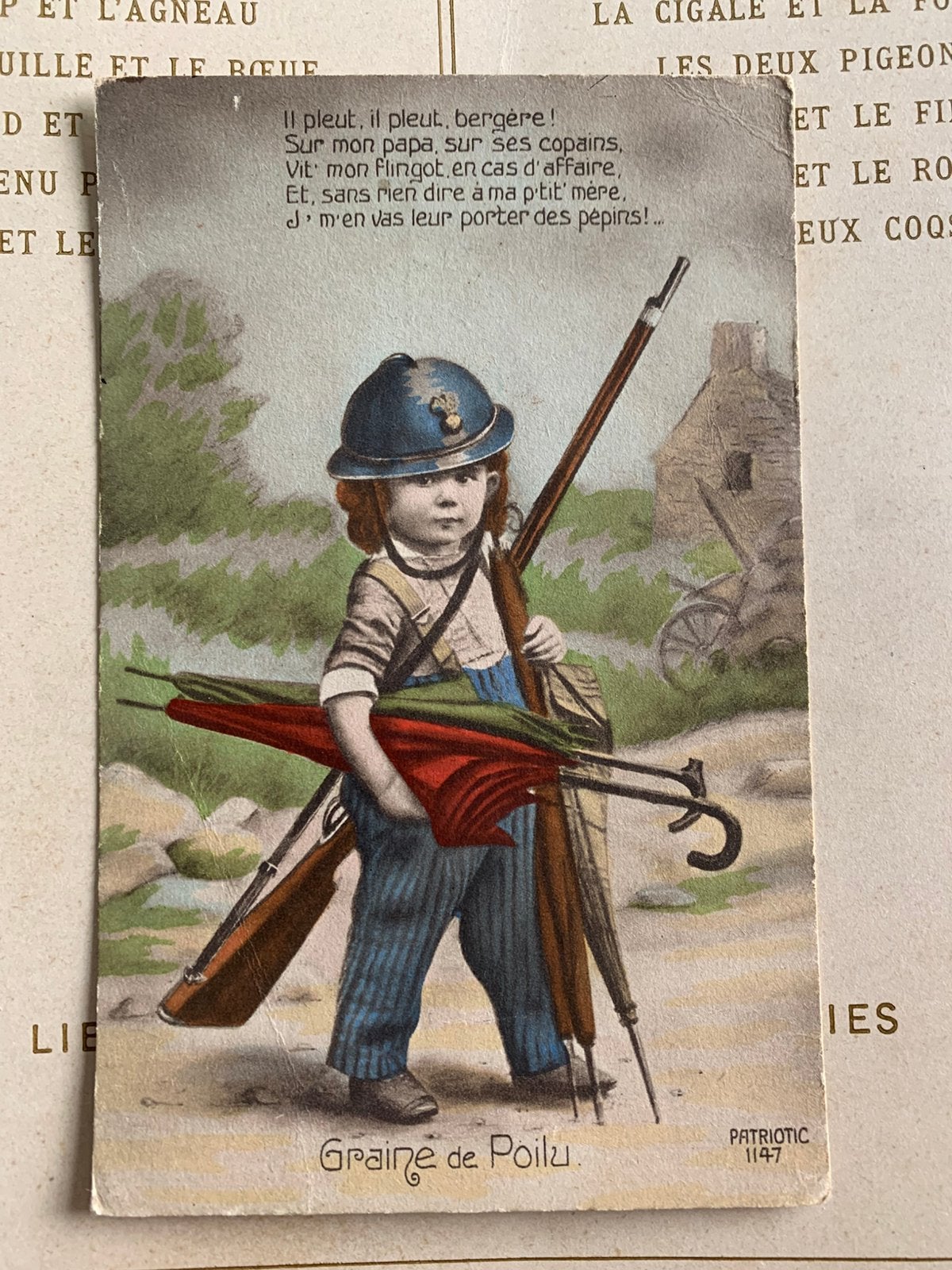 Graine de Poilu - WO1- militair (GO), Ophalen of Verzenden, Voor 1920, Gelopen, Kinderen