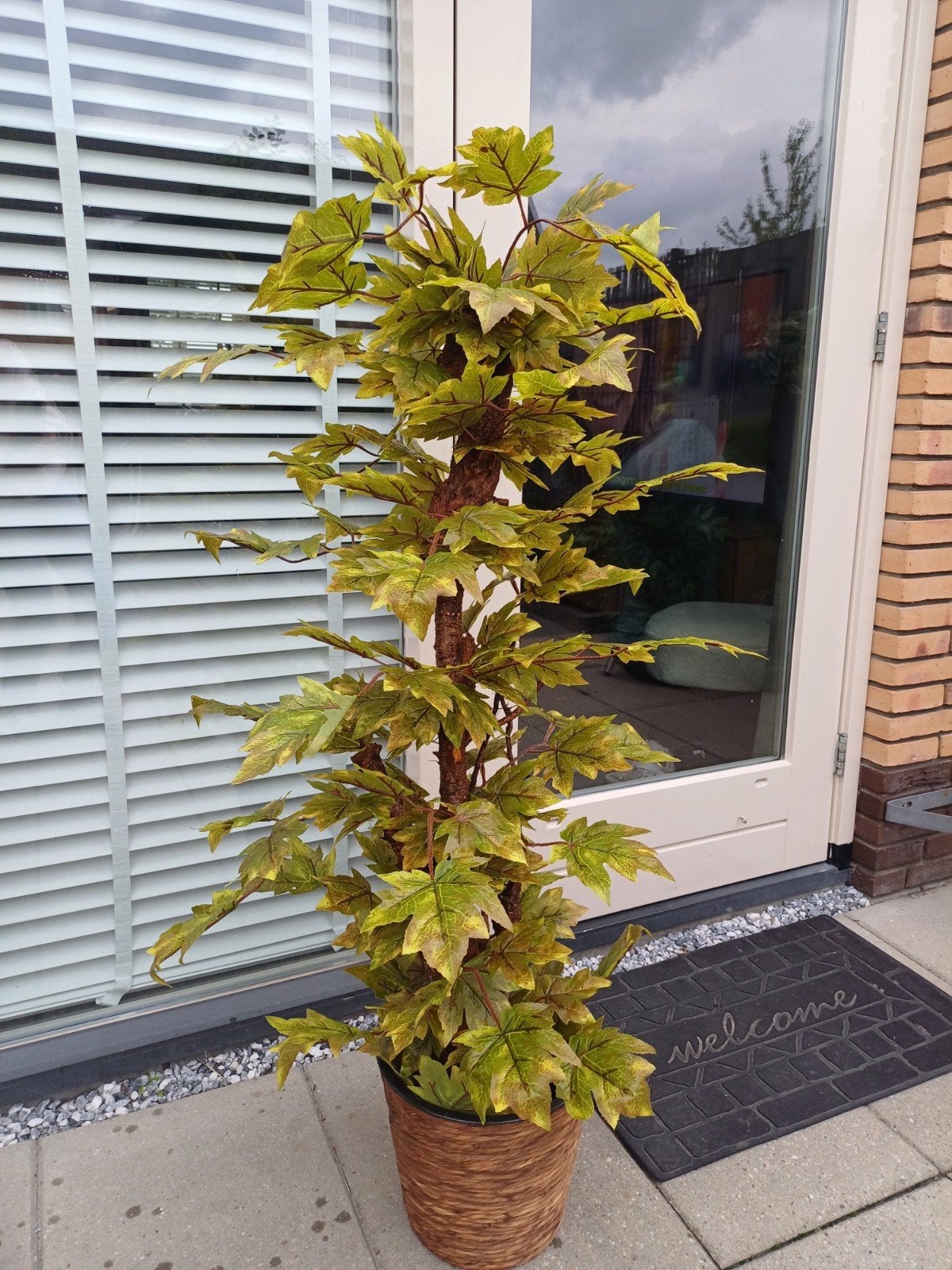 Realistische decoratie plant/boom - 130cm hoog, Groen, Kunstplant, Nieuw, Ophalen of Verzenden